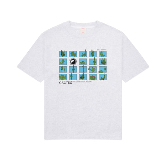 Cactus Study Tshirt - Ash