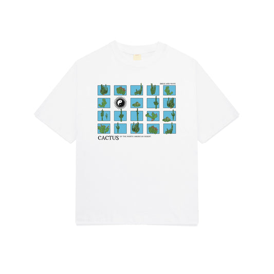 Cactus Study Tshirt - White