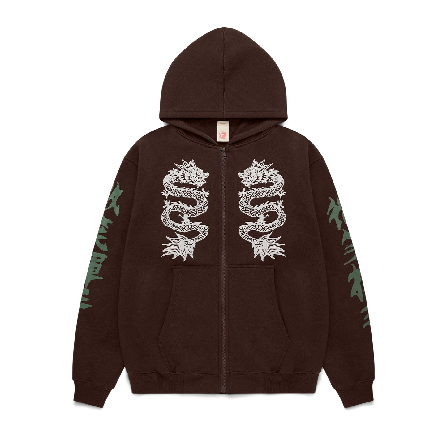 Double Happiness Zip Hoody - Brown