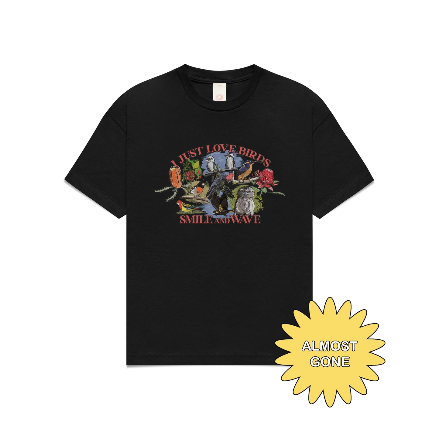 I Just Love Birds Tshirt - Black