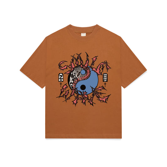 World Traveller Tshirt - Rust