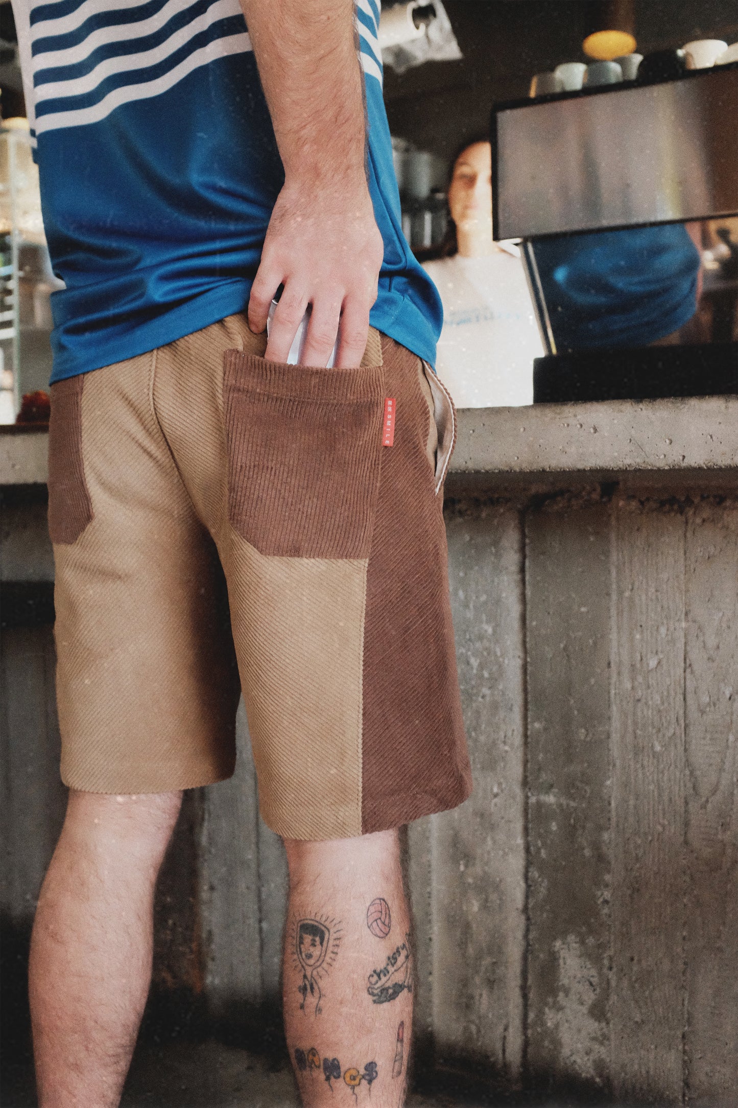 Angle Cord Shorts