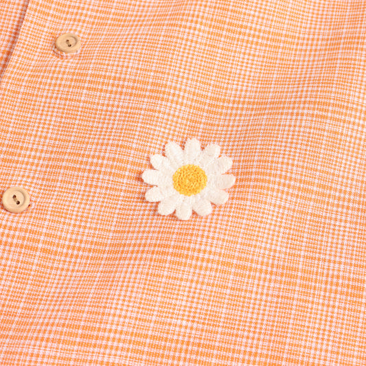 Tangerine Flower Shirt