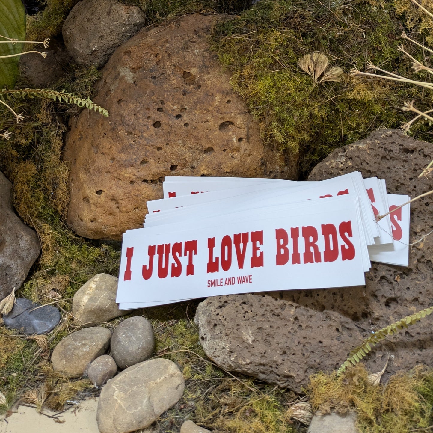 I Just Love Birds Bumper Sticker