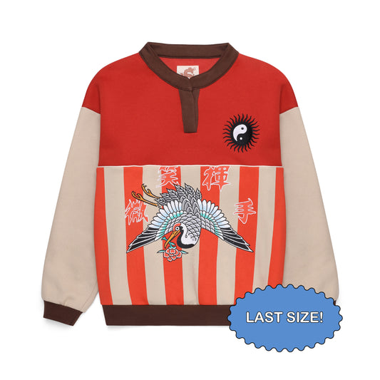 Brave Crew Neck Jumper - Red
