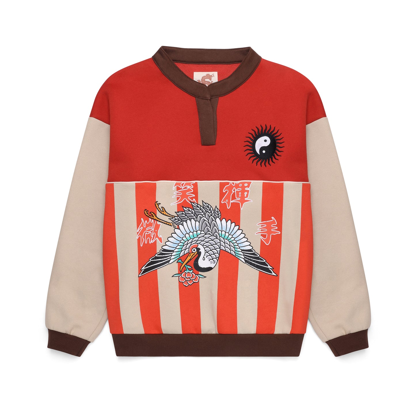 Brave Crew Neck Jumper - Red