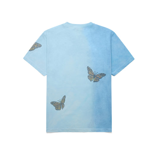 Butterfly Rhinestone Tshirt - Blue