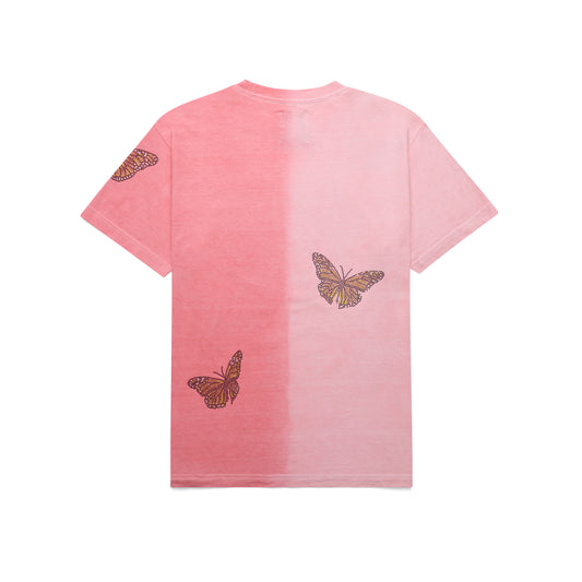 Butterfly Rhinestone Tshirt - Pink