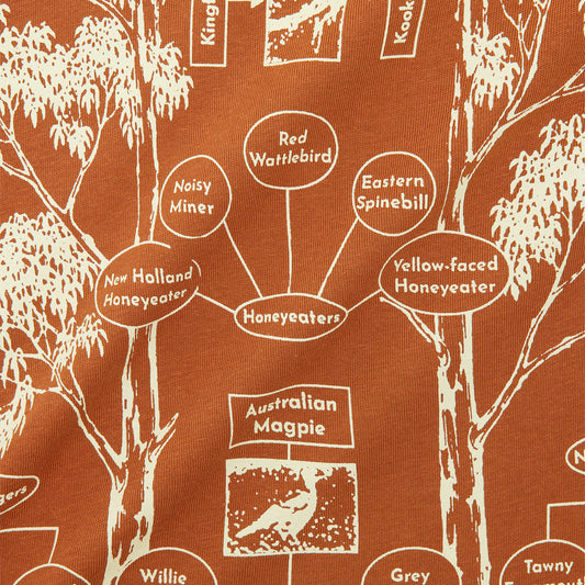 Gum Tree Tshirt - Rust