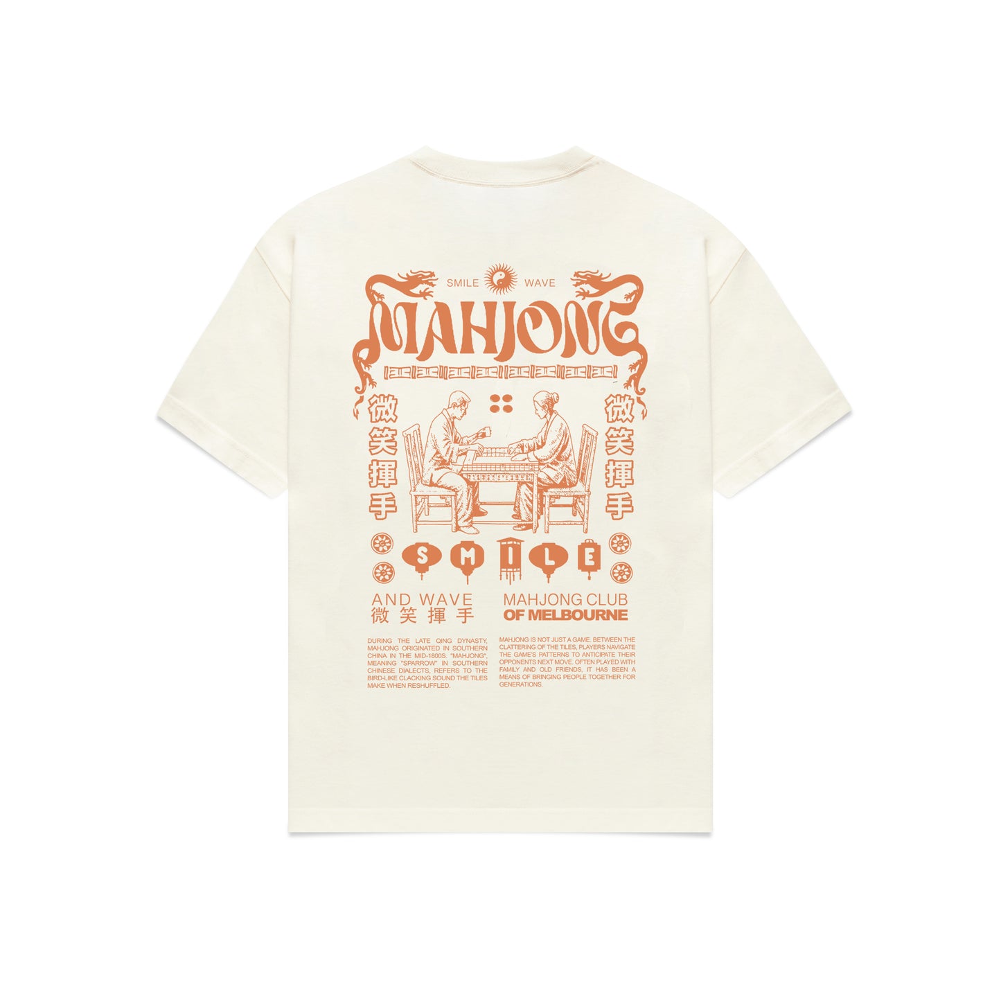 Mahjong Tshirt - Cream