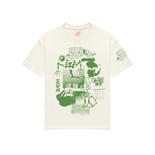 Scatter Bird Tshirt - Cream