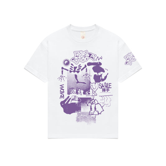 Scatter Bird Tshirt - White