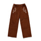 Floral Cord Workers Pant